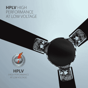 Havells Enticer Art 1200mm Ceiling Fan Black/Chrome