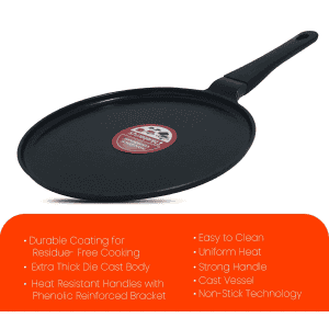 Blueberry’s 27cm Nonstick Die Cast 4mm Thick Dosa Tawa