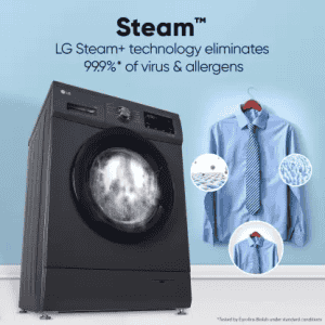 LG  FHM1409BDM | Fully Automatic Front Load Washing Machine with In-built Heater | 5 Star | 9 kg