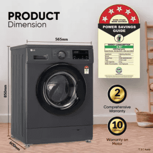 LG  FHM1409BDM | Fully Automatic Front Load Washing Machine with In-built Heater | 5 Star | 9 kg