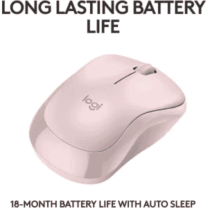 Logitech M240 Wireless Optical Mouse with Bluetooth | Rose