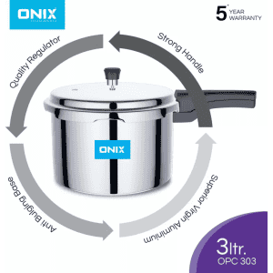 Onix OPC 303 N Aluminium Pressure Cooker | 3 L
