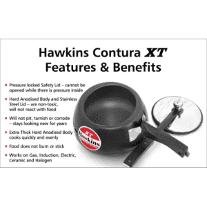 CXT50 Contura Black XT 5L Hawkins Pressure Cooker