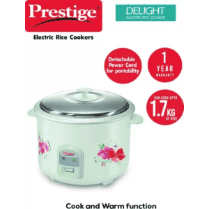 Prestige PRWO 2.8-2 Electric Rice Cooker with Steaming Feature