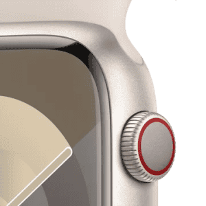 APPLE WATCH SERIES 9 45MM CEL |  Starlight Sport Band | Starlight Aluminium