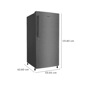 Haier 190 Litres | HRD-2103CBS | 3 Star Direct Cool Single Door Refrigerator with Diamond Edge Freezing Technology | Brushline Silver