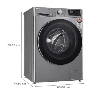 LG Fully Automatic Front Load Washing Machine | 10 kg | 5 Star | Platinum Silver | FHP1410Z7P APSQEIL