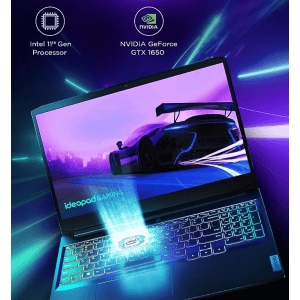 Lenovo IdeaPad Gaming 3 Intel Core i5-11320H 15.6" (39.62cm) FHD IPS 120Hz Gaming Laptop | 16GB/512GB SSD/Win 11/Office 2021/NVIDIA GTX 1650 4GB/Alexa/3 Month Game Pass| Shadow Black