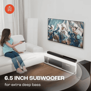 JBL Cinema SB190 Deep Bass Dolby Atmos Soundbar | Wireless Subwoofer | 2.1 Channel