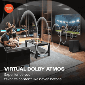 JBL Cinema SB190 Deep Bass Dolby Atmos Soundbar | Wireless Subwoofer | 2.1 Channel