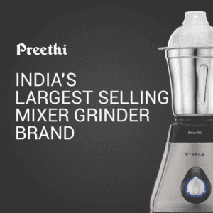 PREETHI STEELE SUPREME | MG-208 | 5Y 750W | MIXER GRINDER