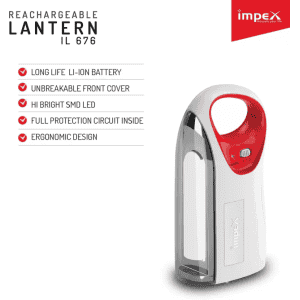 IMPEX IL 676 Lantern Emergency Light  | White & Red