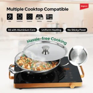 IMPEX TKM2016 |  Triply Stainless Steel | 3 Pcs  | Cookware Set