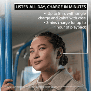 Sony Wireless Bluetooth in Ear Earbuds | Active Noise Cancelling | Up to 36 Hours Battery Life | WF-1000XM5