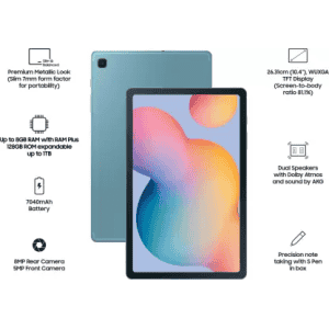 SAMSUNG GALAXY TAB S6 LITE |  4GB+128GB  | WIFI+CELL |  ANGORA BLUE