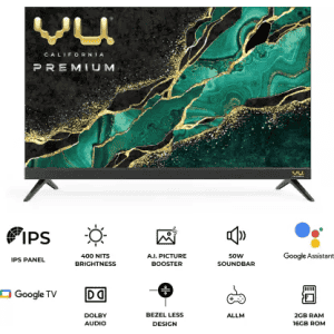 Vu 43CA |  Smart Google TV 2023 Edition  | 4K |  108 cm (43 Inch)