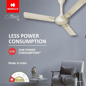 HAVELLS Milor ES 1200 mm 3 Blade Ceiling Fan (Gold, Pack of 1) 1 Star 1200 mm Energy Saving 3 Blade Ceiling Fan | Gold