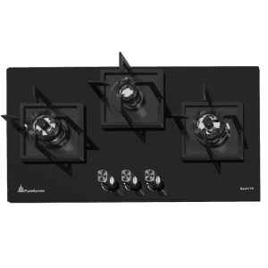 PUREFLAMES | Cook Hob Auto Ignition | S70 | Black