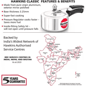 Hawkins Classic CL20 Pressure Cooker | 2 L