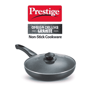 Prestige 24cm Granite Fry Pan with Glass lid