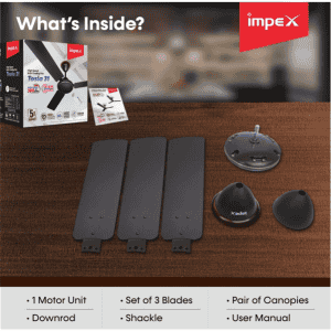 IMPEX | TESLA 31 | BLDC MATTE WHITE | CEILING FAN