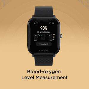 Amazfit Bip U Smart Watch, SpO2 & Stress Monitor | 1.43 inch | Black