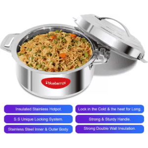 BlueBerrys Hotpot Casserole Cookware | 5000ml | Stainless Steel