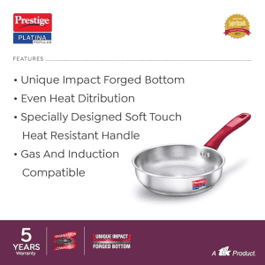 PRESTIGE PLATINA FRY PAN | 240MM 36879 | Stainless Steel