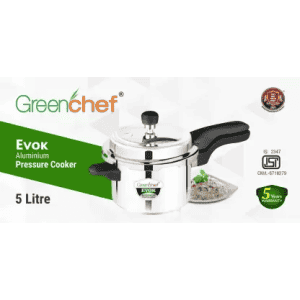 Greenchef Evok  | Strong Aluminium Pressure Cooker | 5 L