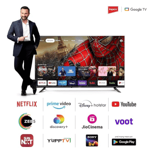 Impex  UHD Google  LED TV evoQ  | 139 cm (55 inch)  | Android 11 | HDR | Black | 55S4RLD2