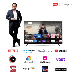 Impex Google LED TV |  108 cm (43 Inch) | Black | 43S3RLD2