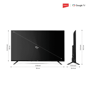 Impex Google LED TV |  108 cm (43 Inch) | Black | 43S3RLD2