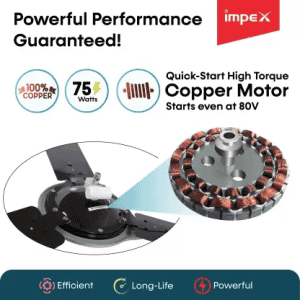 IMPEX AERO PRIME PRO |  3 Blade Ceiling Fan | 1200 mm