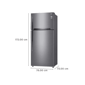 LG Frost Free Double Door Refrigerator | GN-H602HLHM.APZQEBN  | 475 Litres | 1 Star | Platinum Silver