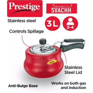 Prestige Svachh Nakshatra Red Handi |10752 | 3 litre | Red
