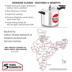 Hawkins Classic (CL65) | 6.5 L Pressure Cooker | Aluminium