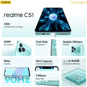 realme C51 | 4GB+128GB | Mint Green