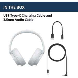 SONY Active Noise Cancelling  Bluetooth Headset |  WH-CH720N | On the Ear | White