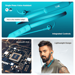 BOAT 258 PRO ROCKERZ | BLUETOOTH HEADSET | TEAL