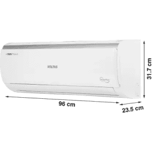 Voltas 1 Ton 5 star Adjustable Inverter Split AC | 125V Vectra Elite | White