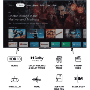 Vu Glo LED | 164 cm (65 inch) | Ultra HD (4K) LED Smart Google TV