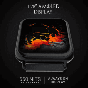 Fire Boltt King Bluetooth Calling Smartwatch | Stainless Steel |1.78'' | Amoled Display 100+ sports  | Black