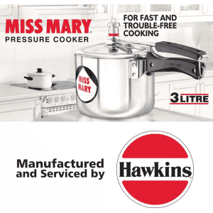 Hawkins Miss Mary (MM30) 3 L Pressure Cooker | Aluminium