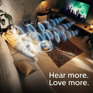 PHILIPS TAB7305 Bluetooth Soundbar with Wireless Subwoofer | Dolby Audio | HDMI ARC | Optical In 300 W | 2.1 Channel | Black
