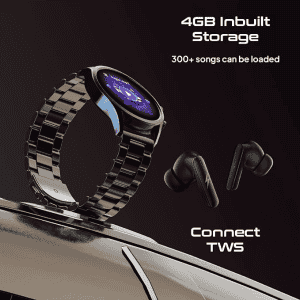 Fire-Boltt Infinity Luxe  Stainless Steel Luxury Smartwatch | Black
