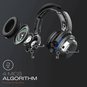 JBL Tour One M2 Adaptive Noise Cancelling Over Ear Headphone | Black