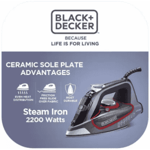 Black & Decker Steam Iron | BXIR2202IN | 2200 W | Brown