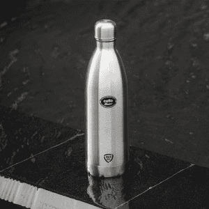 Cello Swift Stainless Steel Double Walled Flask Bottle | Hot & Cold | 750 ml | Silver