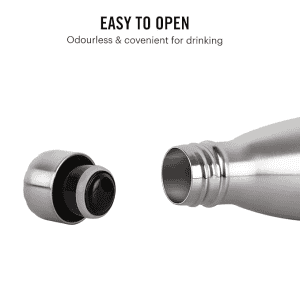 Cello Swift Stainless Steel Double Walled Flask Bottle | Hot & Cold | 750 ml | Silver