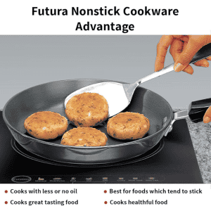 Hawkins Futura Non Stick Frying Pan | INF22 | 22 cm | Black